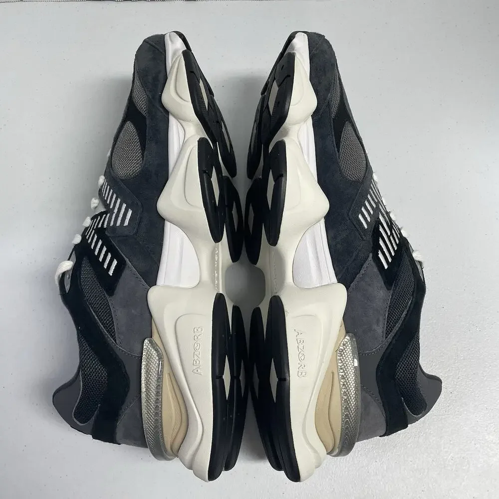 New Balance 9060 Black Phantom Magnet U9060BLC Size 13 White Black Chunky Shoe